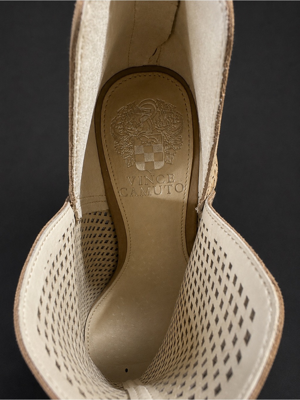 Vince Camuto Gibbela Woven Leather Pointed Toe Booties Women’s 6.5 - Picture 5 of 5
